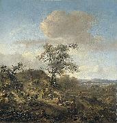 Jan Wijnants Landscape with a hunter and other figures. Germany oil painting artist